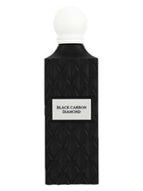 Black Carbon Diamond Ibrahim AlQurashi perfume bottle for unisex, 200ml, with sleek black design and elegant packaging.