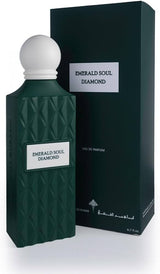 Emerald Soul Diamond Ibrahim Al Qurashi unisex perfume bottle, 200ml, with a sleek design and luxurious packaging.