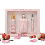 Delina De Marly النسائي perfume box featuring elegant packaging and floral design, ideal for women.