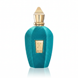 Luxurious Erba Pura Xerjoff perfume for men and women, featuring elegant glass bottle with gold accents and vibrant fragrance details.