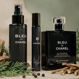 Blue de Chanel men's perfume box, featuring sleek packaging and elegant design from Lion's Store.