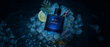 Blue de Chanel 100ml fragrance bottle with sleek design and blue accents, shown in a clear image.