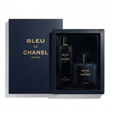 Blue de Chanel box from Lion's Store, featuring a sleek navy packaging with the Blue de Chanel logo and elegant design.