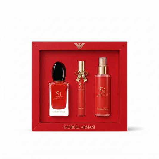 Red women's Si Passion set by Lion's Store, featuring stylish matching top and bottom with comfortable fabric.