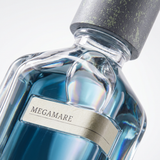 MEGAMARE Orto Parisi fragrance bottle, 50ml, with sleek design and minimalist label, displayed on a neutral background