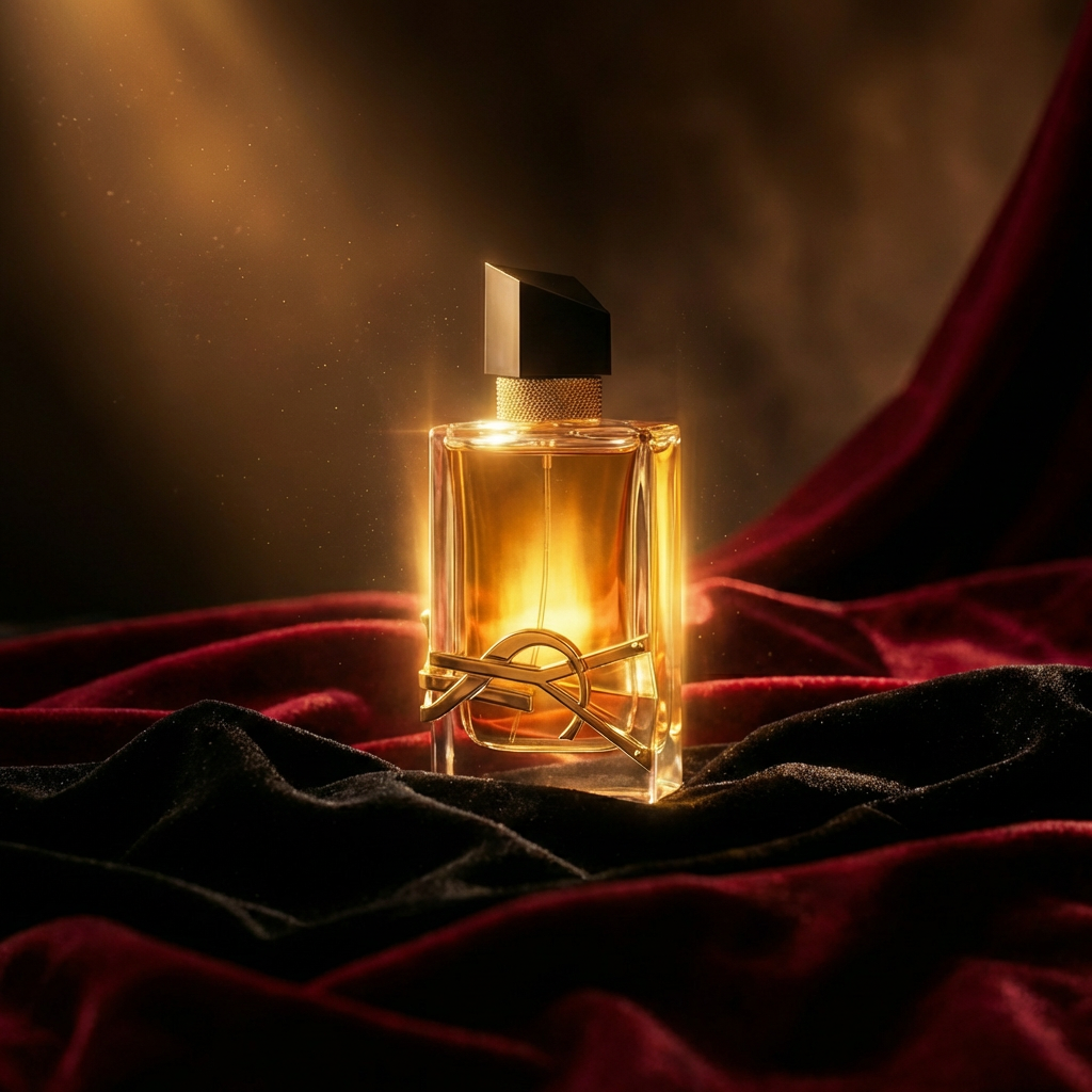 Libre Yves Saint Laurent perfume for women, 90ml bottle with elegant design, showcased on a neutral background