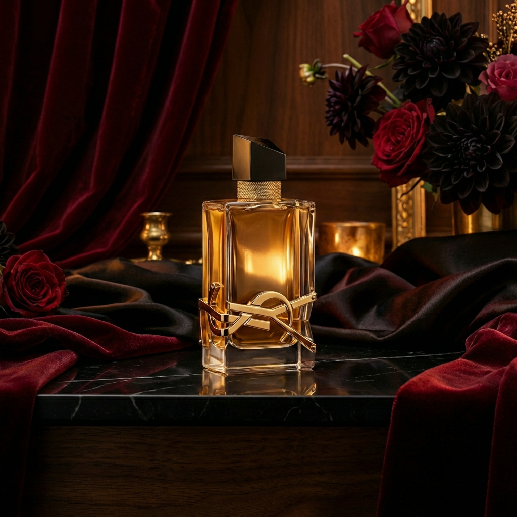 Yves Saint Laurent Libre perfume for women in 90ml bottle, elegant floral fragrance with a sophisticated bottle design