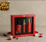 Red women's Si Passion set by Lion's Store, featuring stylish fabric and elegant design, shown in the image.